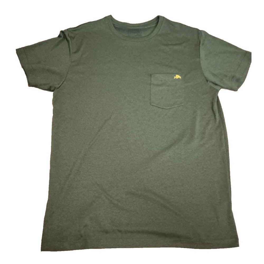 Patagonia Men's Hybrid Pocket Responsibili-Tee Size L Dark Green Slim Fit